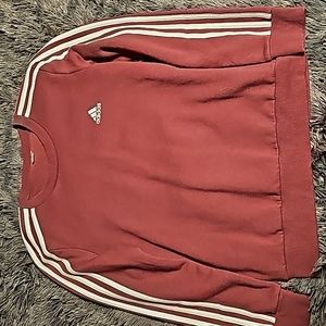 Maroon adidas sweatshirt Medium